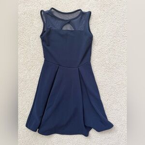 Sleeveless Navy Blue Kids Dress